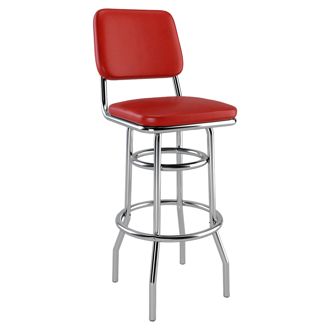 thumbnail image 2 of Florida Gators Double-Ring Bar Stool - 30 Inch Height With Chrome Finish & Official Team Logo 2 of 11
