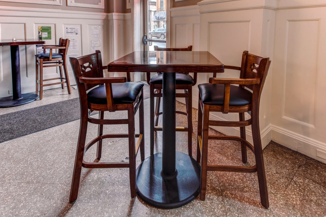 restaurant wood bar stools