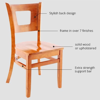 commercial grade wood chairs