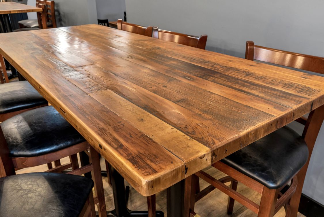 Industrial Series Reclaimed Wood Plank Table Top
