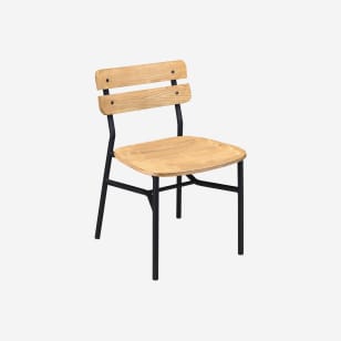 Black Palmer Metal Chair
