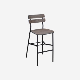 Palmer Metal Bar Stool in Black FInish