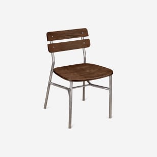 Palmer Metal Chair in Clear Coat Finish