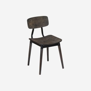 Slate Black Metal Restaurant Chair