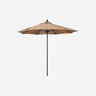 industrial patio umbrellas for wood tables Amish Aluminum Outdoor Table Umbrella  Foothills Amish Furniture While when you choose a solar umbrella Kozyard 15 FT Double-Sided Rectangular