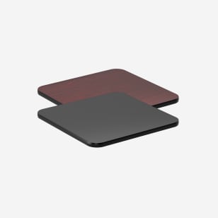 Reversible Table Top in Mahogany / Black Finish