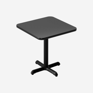 Reversible Laminate Restaurant Table in Mahogany / Black Finish