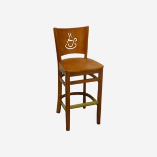 Cafe Wood Restaurant Bar Stool