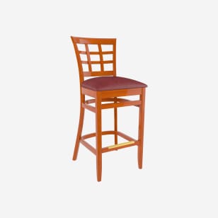 Premium US Made Window Back Restaurant Bar Stool