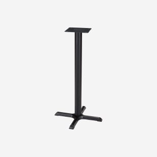 X Prong Cast Iron Restaurant Table Base - Bar Height 