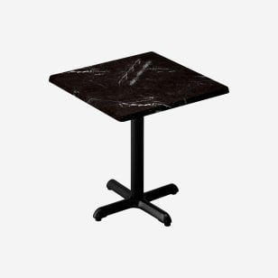 Heavy Duty Resin Restaurant Table with Cast Iron Base