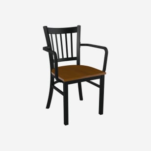Restaurant chairs with 2025 arms
