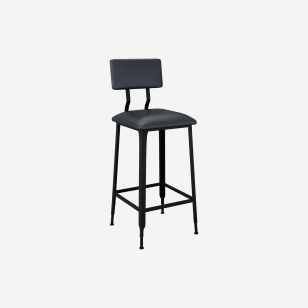 Adjustable Industrial Bar Stool With Back Support - Best of Exports