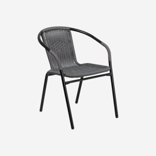 Grey Rattan Patio Chair