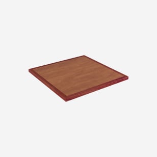 Custom Laminated Restaurant Table Top with an Inlay Wood Edge