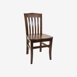 Beechwood Vertical Slat Restaurant Chair