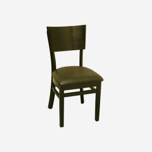 Curved Back Wood Restaurant Chair