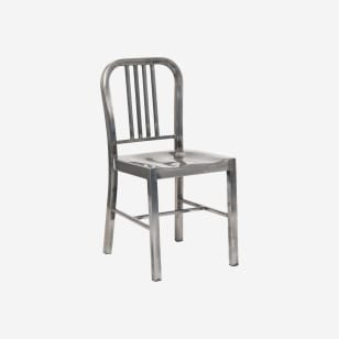 Indoor Metal Chair in Clear Finish