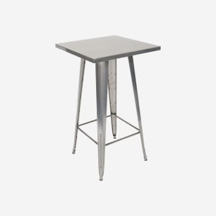 Patio Metal Table with Bar Height Base