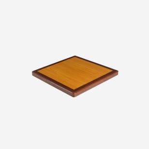 Resin Dual-Tone Table Top in Mahogany & Cherry Finish