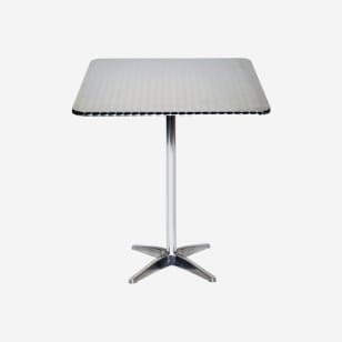 Stainless Steel Table with Bar Height Base