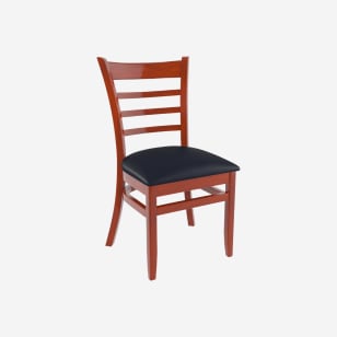 Premium US Made Ladder Back Wood Restaurant Chair